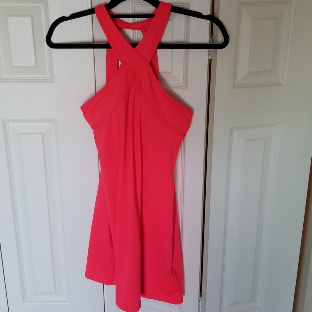 Pink , Halter Straps, Mini Dress